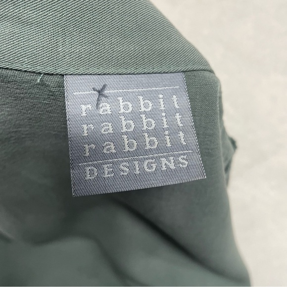 Rabbit rabbit designs women’s sage green cardigan petite 4 cottagecore lagenlook - Picture 8 of 8